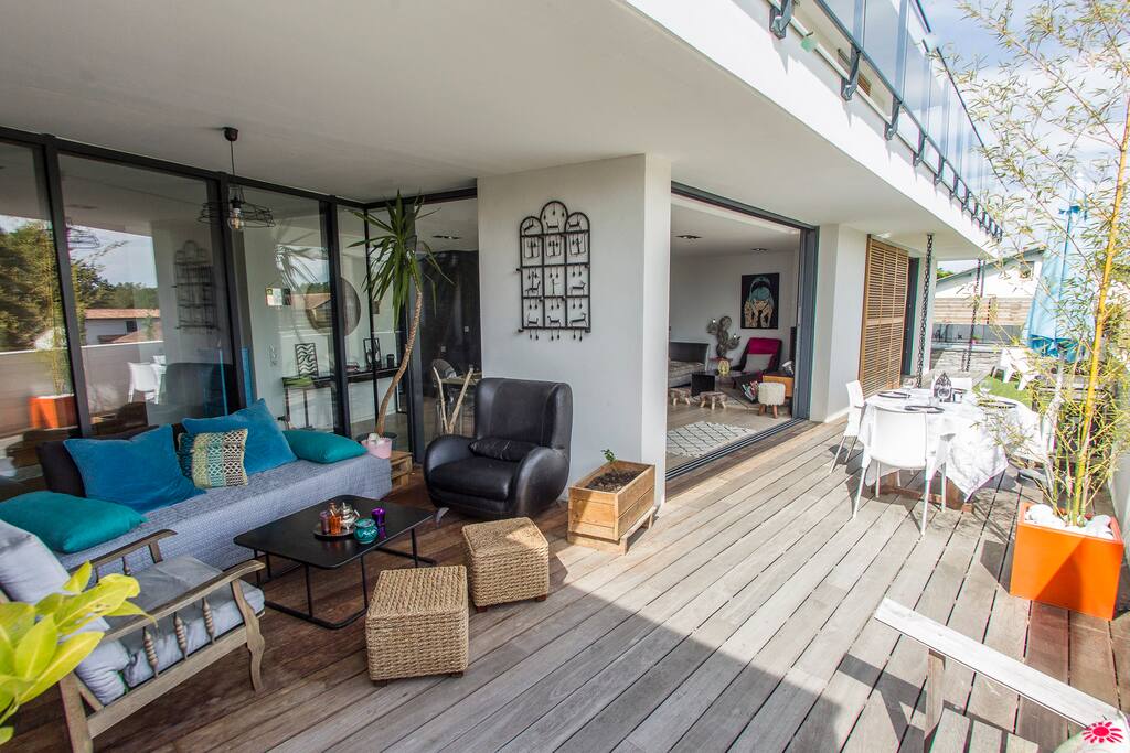 Terrasse avec patio