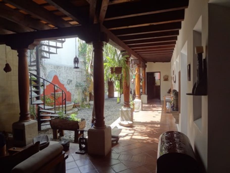 Vista interna de la casa