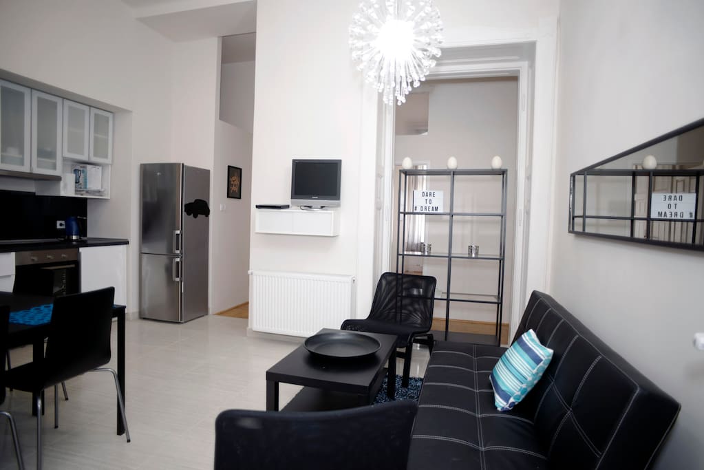 Kitchen and lounge