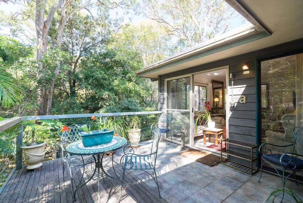 The deck and verandah at huge - probably almost 40m2 - and bathed in sunshine.