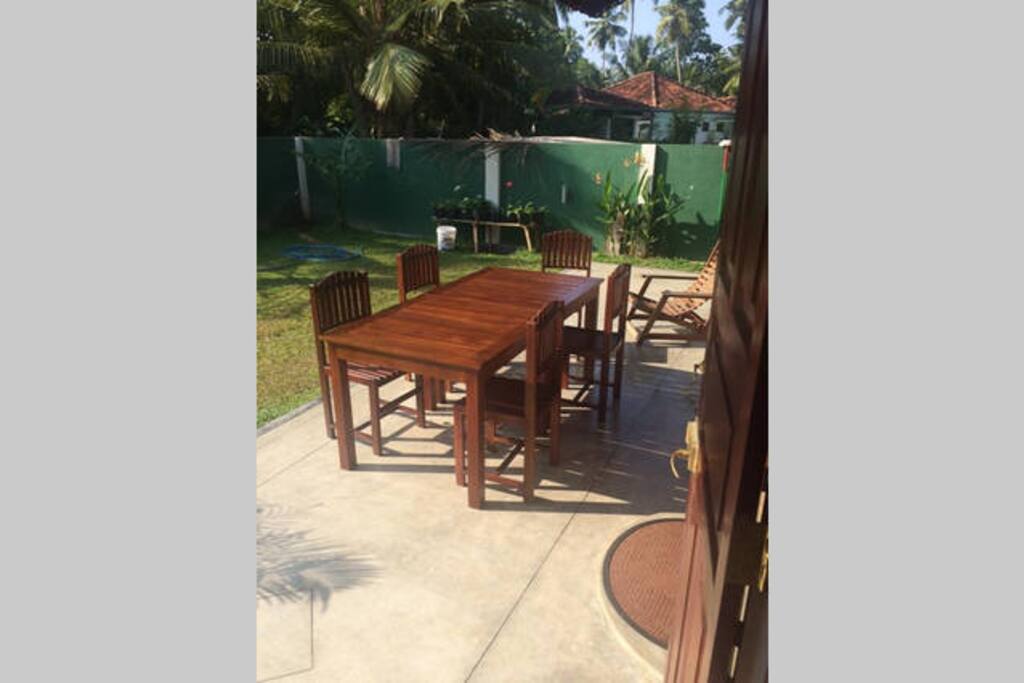 Terrasse-Sitzecke auch geeignet für
Abendessen...