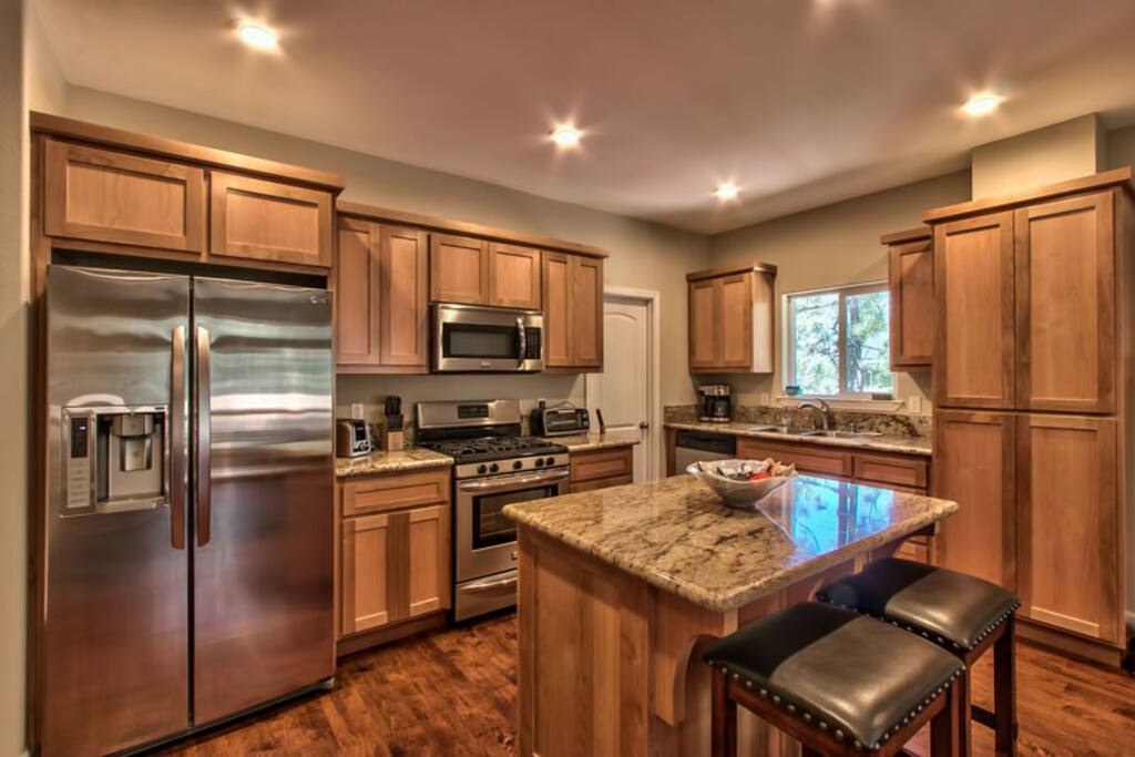 Large and spacious full kitchen fully stocked with everything to prepare your group's meal