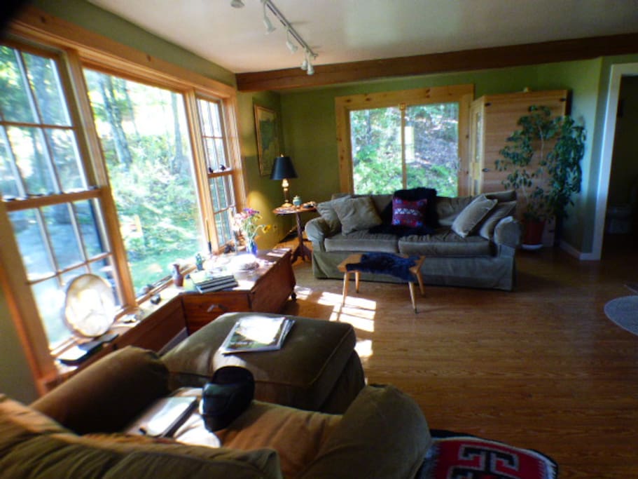 Living room, with beautiful views.