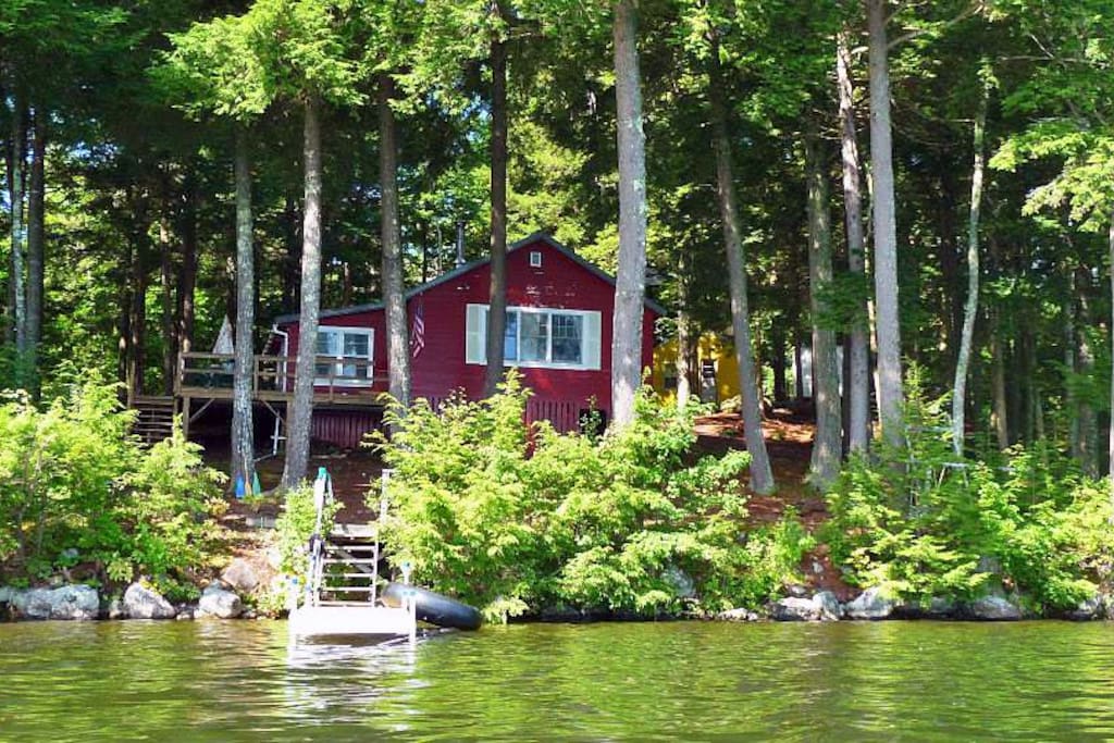 The house seen from the lake