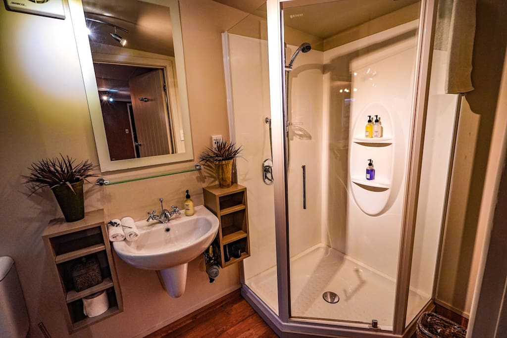 Shower in private bathroom