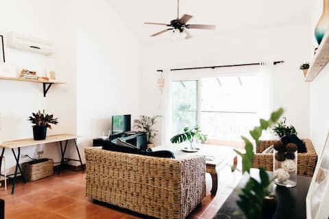 Charming Scandi + Boho inspired condo in Cocotal.