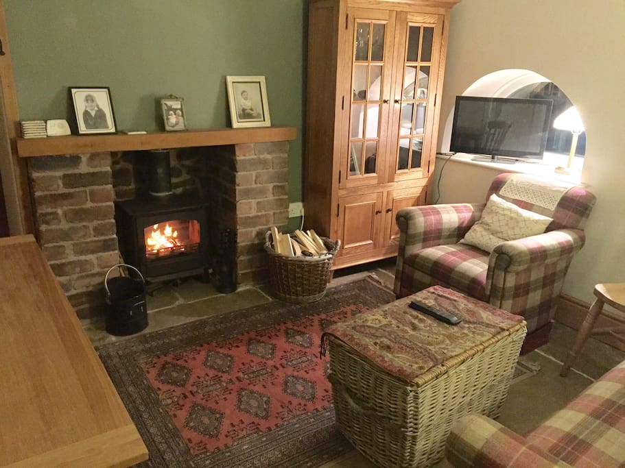 Communal area; where breakfast is served, where you can warm by the fire or watch tv