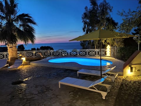 Beach villa with welcome spaghetti