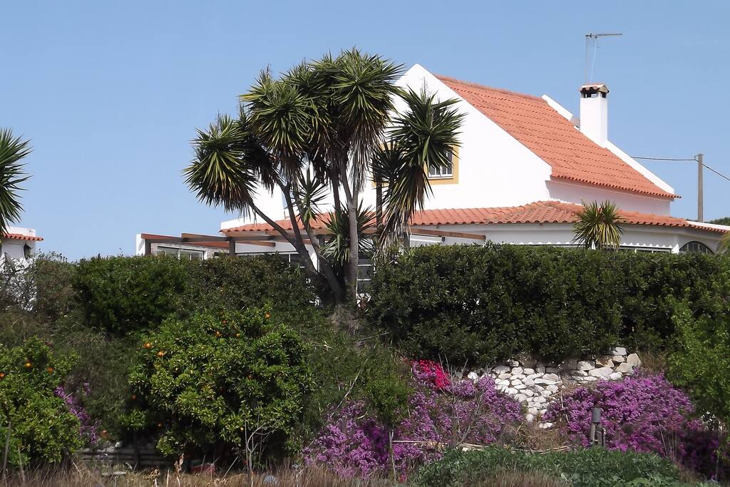 casa vista da horta