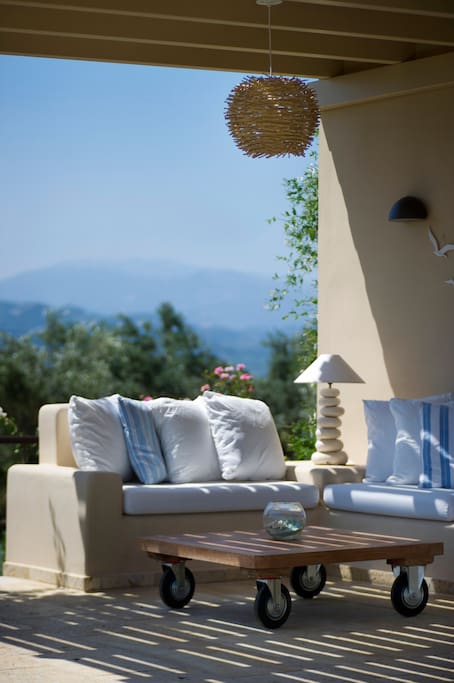 Outdoor lounge area