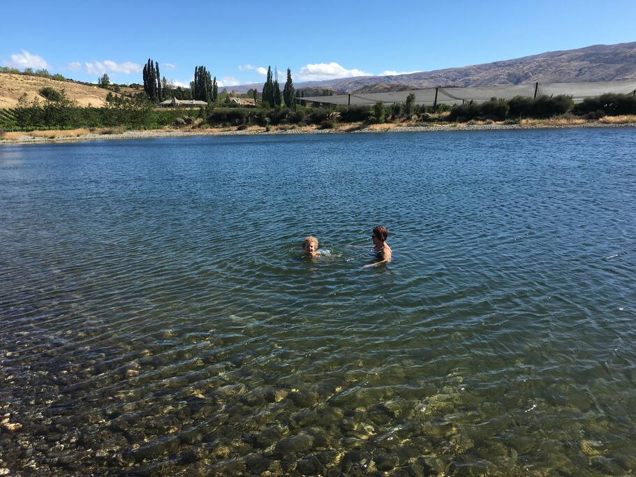 Dam/lake on the property.