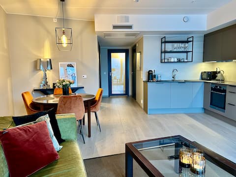 A beautiful apartment with a sea view in Bjørvika