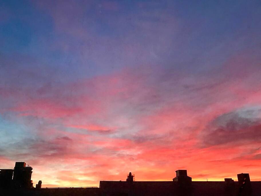 View early in the morning