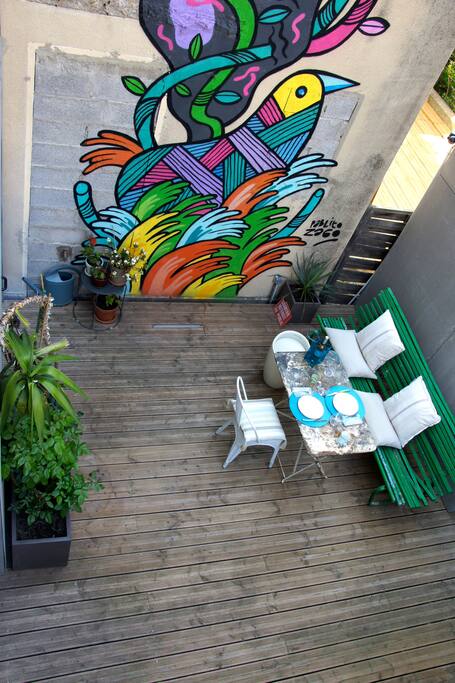 patio vue du haut
