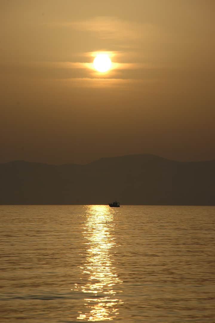 Unique sea view over Samos Town