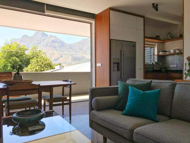 Elegant home with ‘natural TV’: mountain views