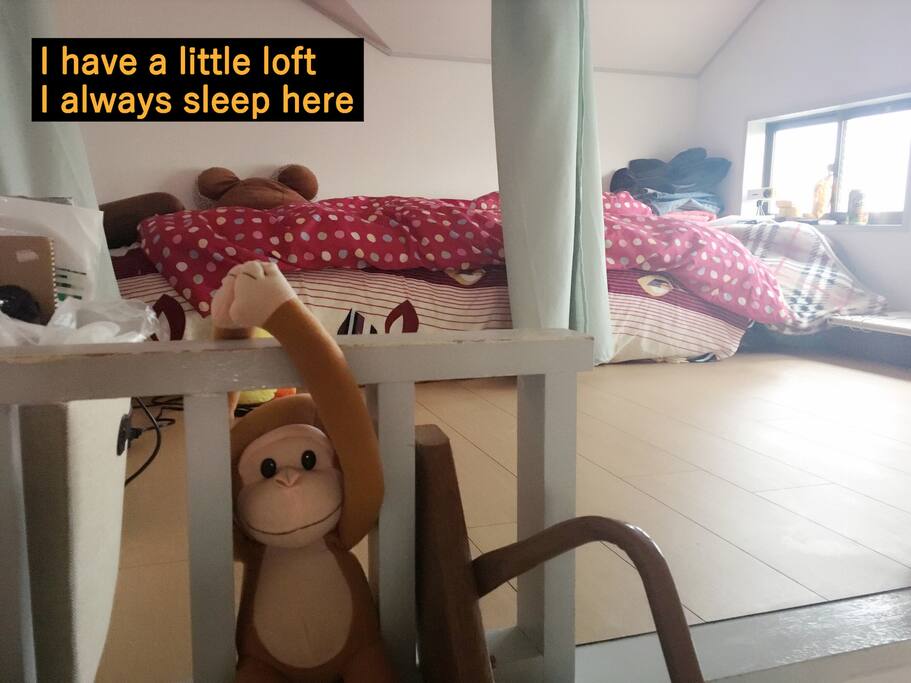 but if you like you can sleep here too!