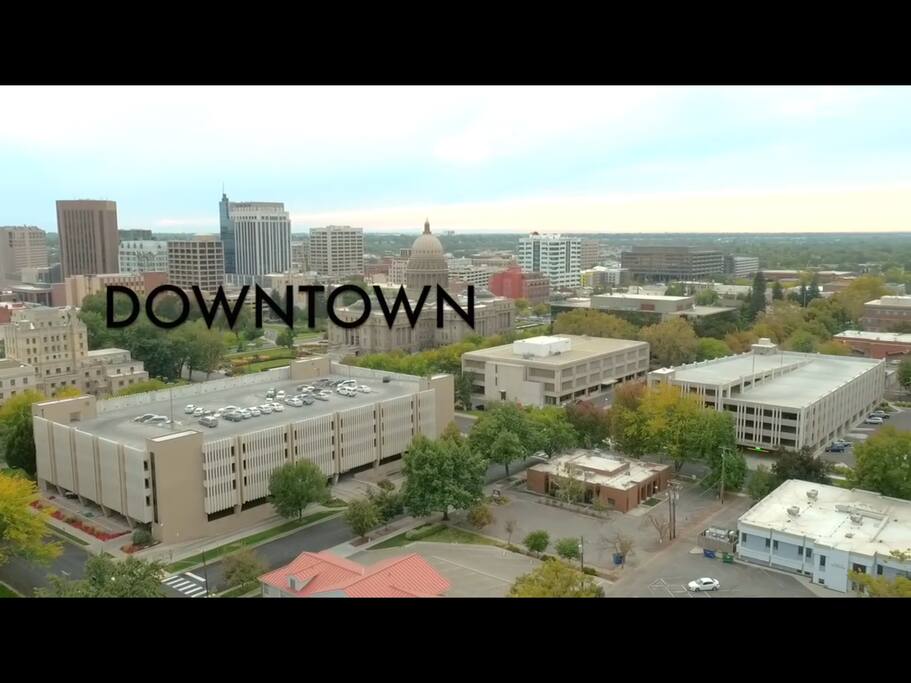Downtown is just outside your back door.