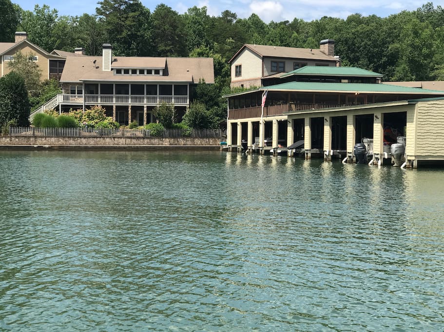 Back porch and boat house