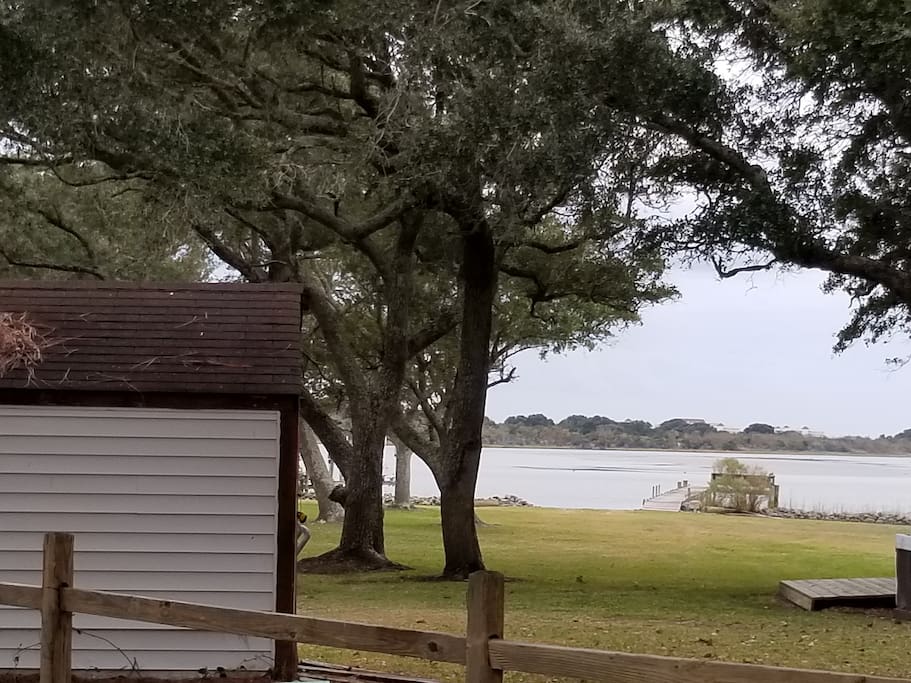 Water view from side and back yard