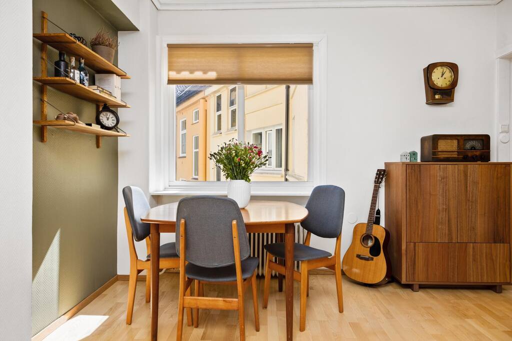 The dining area