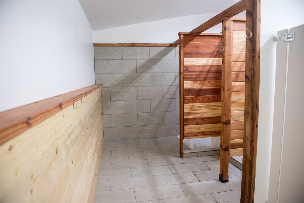 New shower area