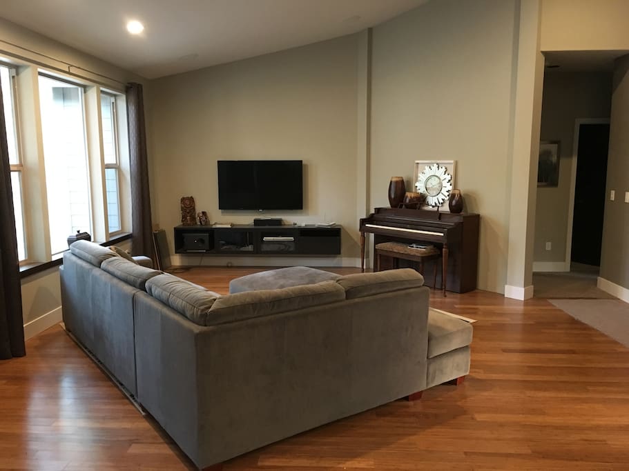 Connect with our Apple TV and surround sound!