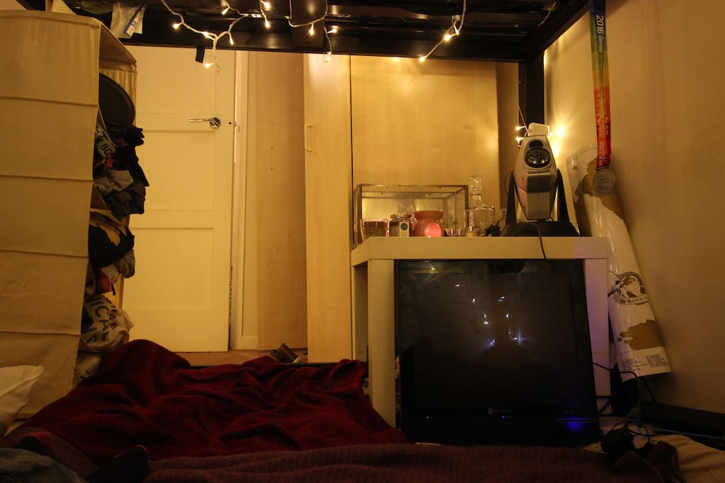 TV screen with MacBook attachment if you need it.