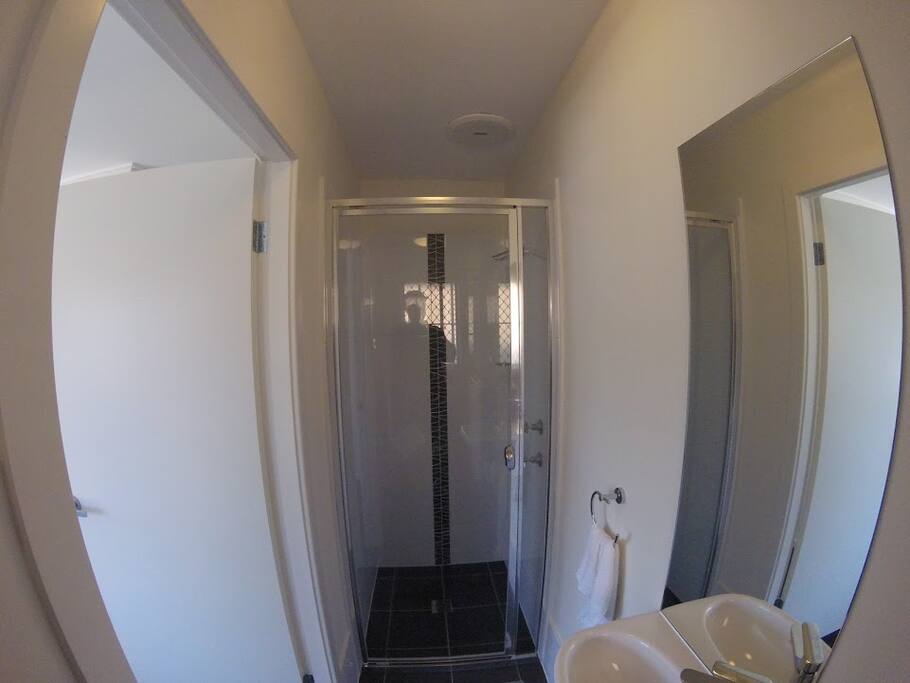 Cleanest AirBNB bathroom youll have since our unit is NEW!