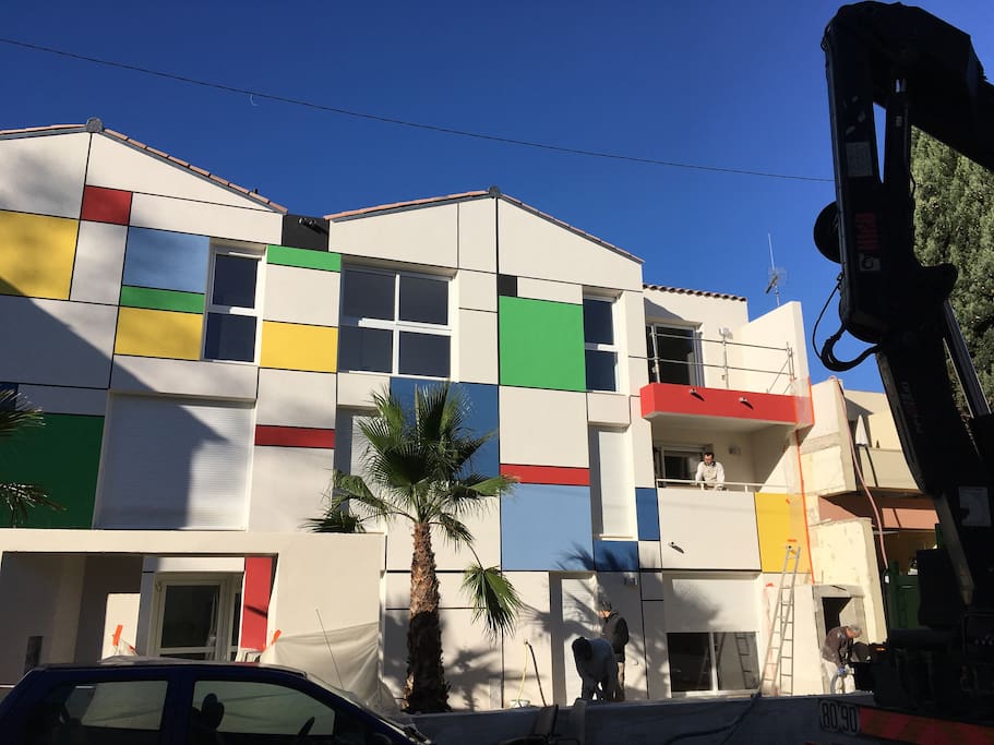 vue immeuble carré Mondrian