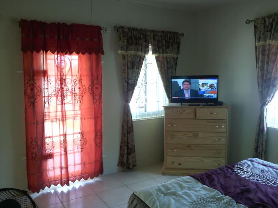 Bedroom with TV