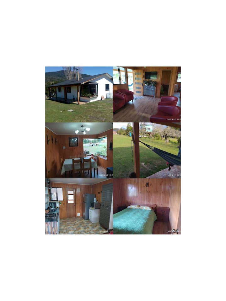 Family cottage up to 7 people JAR POOL Huts for Rent in Villarrica