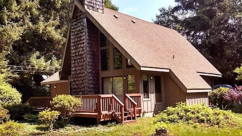 Redwood Rainforest Retreat, Private 3br2ba A-frame