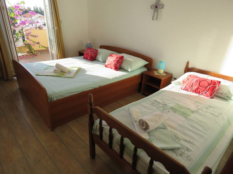room with balcony