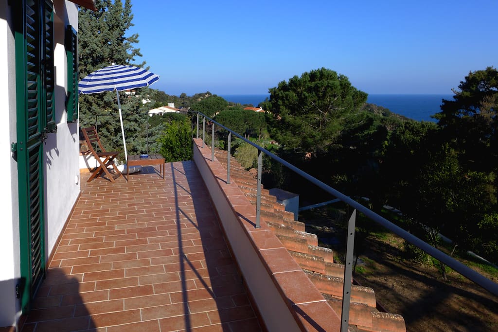la terrazza del primo piano