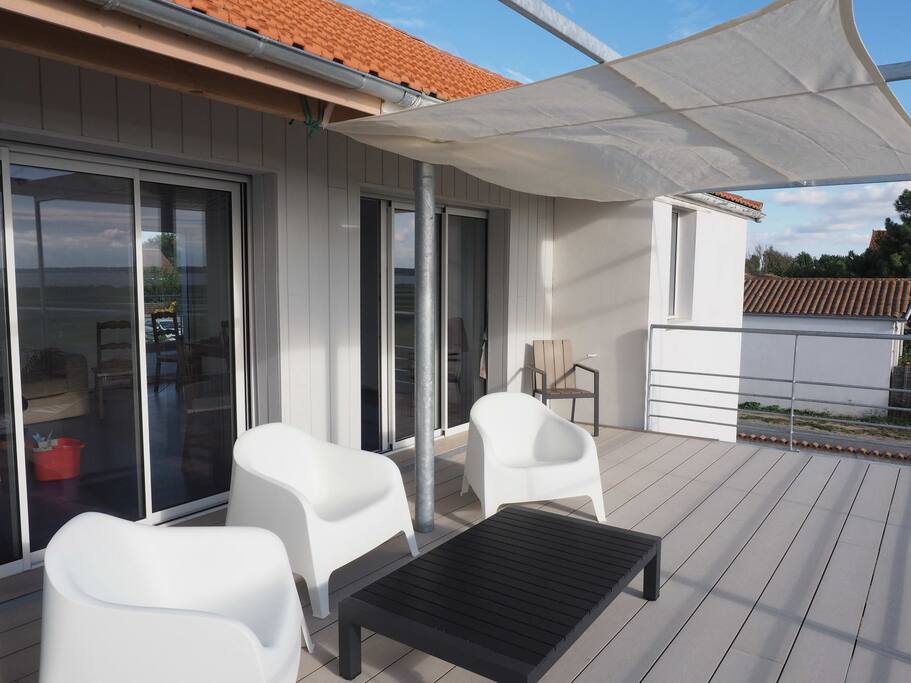 Terrasse face mer