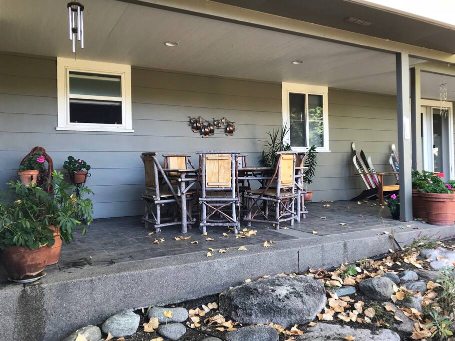 Back porch dining