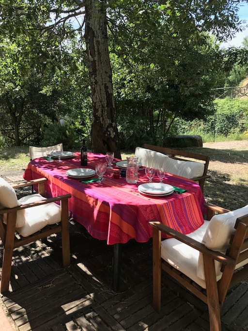 Outside lunch area