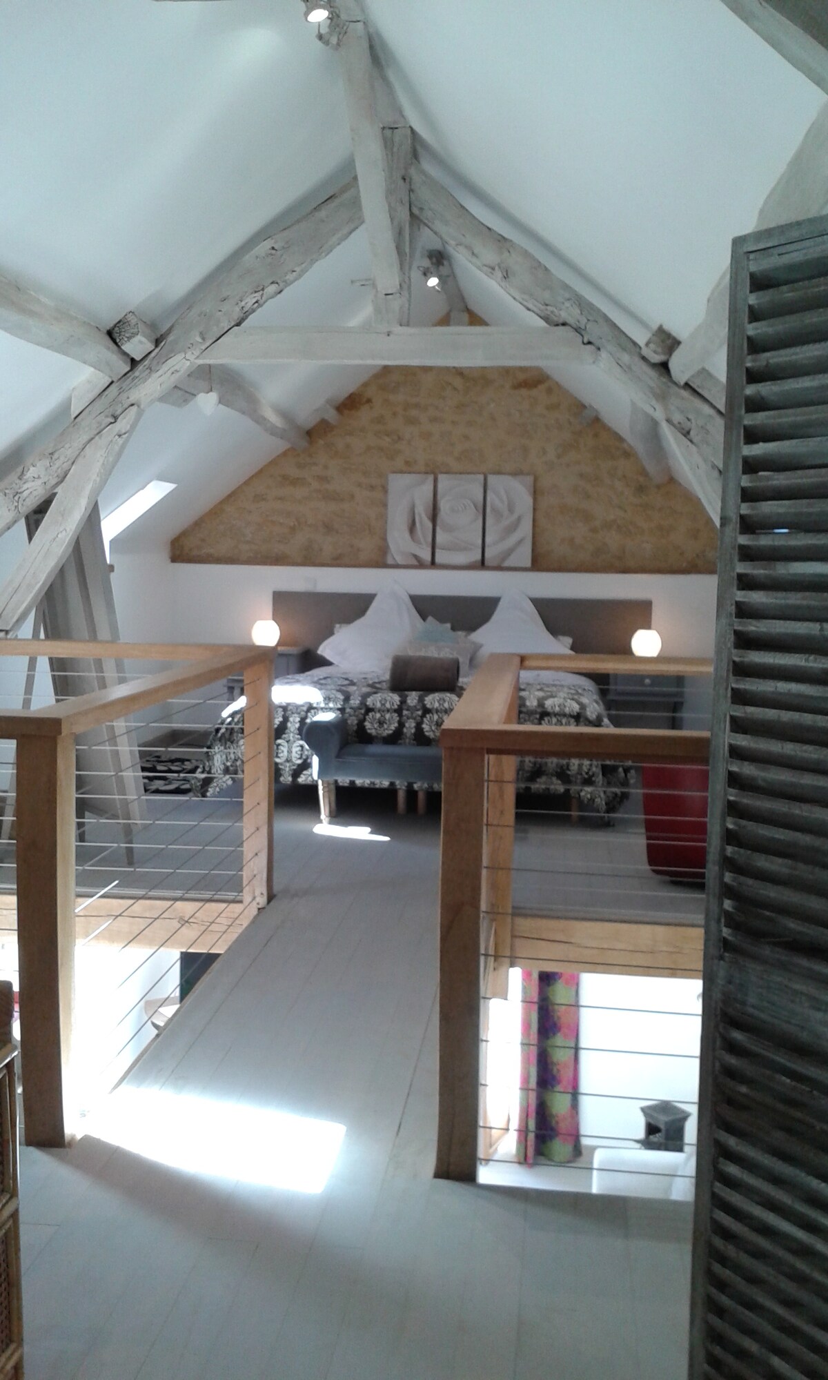 Mezzanine spavaća soba. 