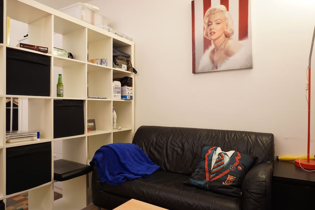 A couch for you to relax after a stressful day at work or sightseeing.