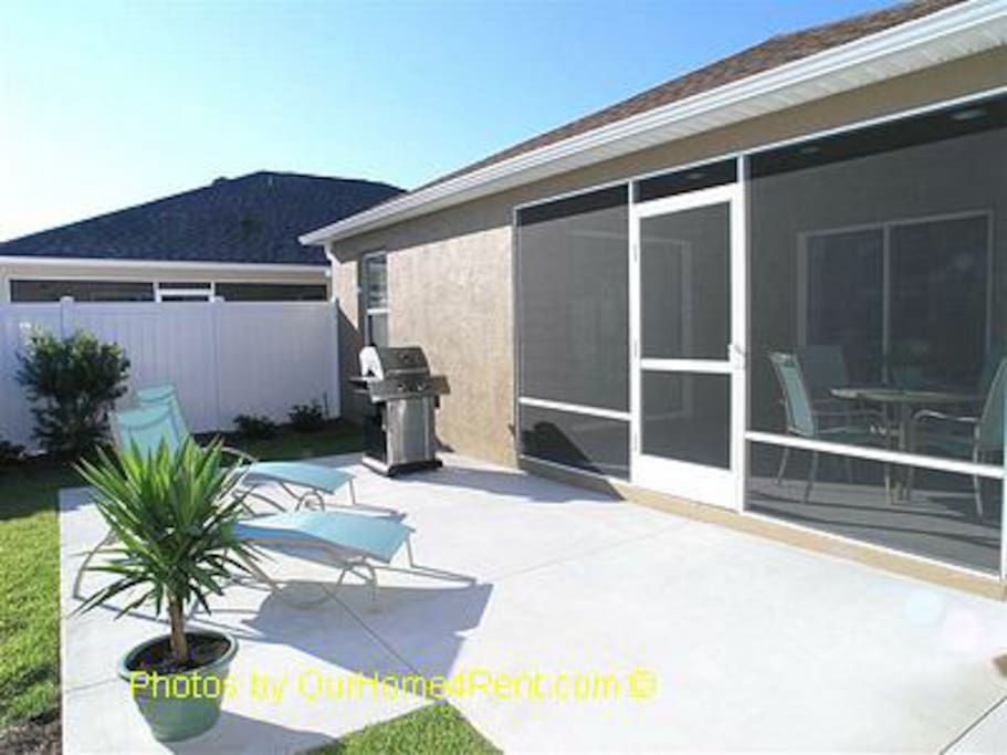 Resort style living space with privacy.