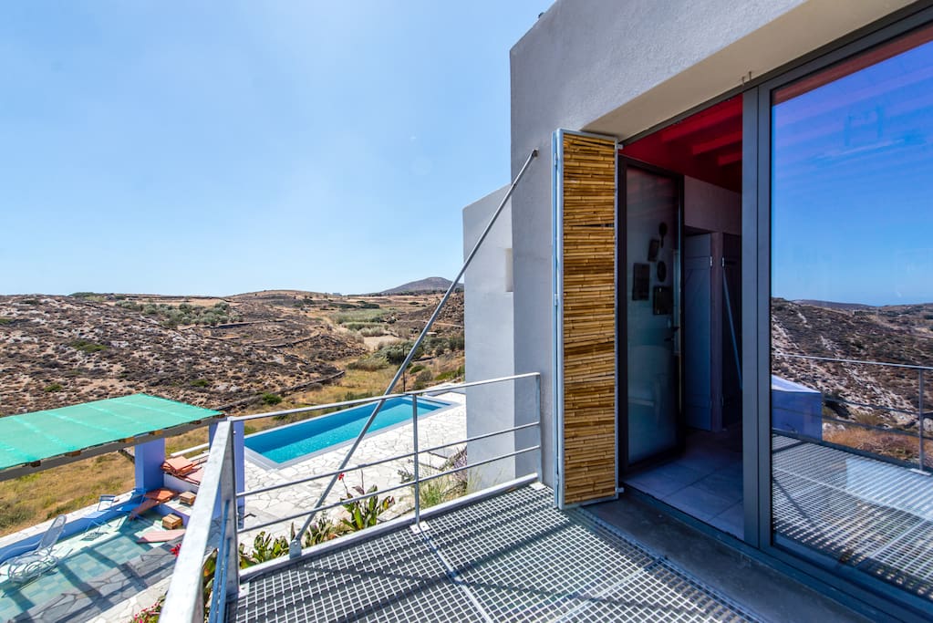 piscine vue du balcon