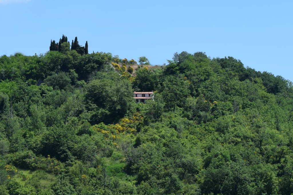 Casa Ripe nestled in the valley.