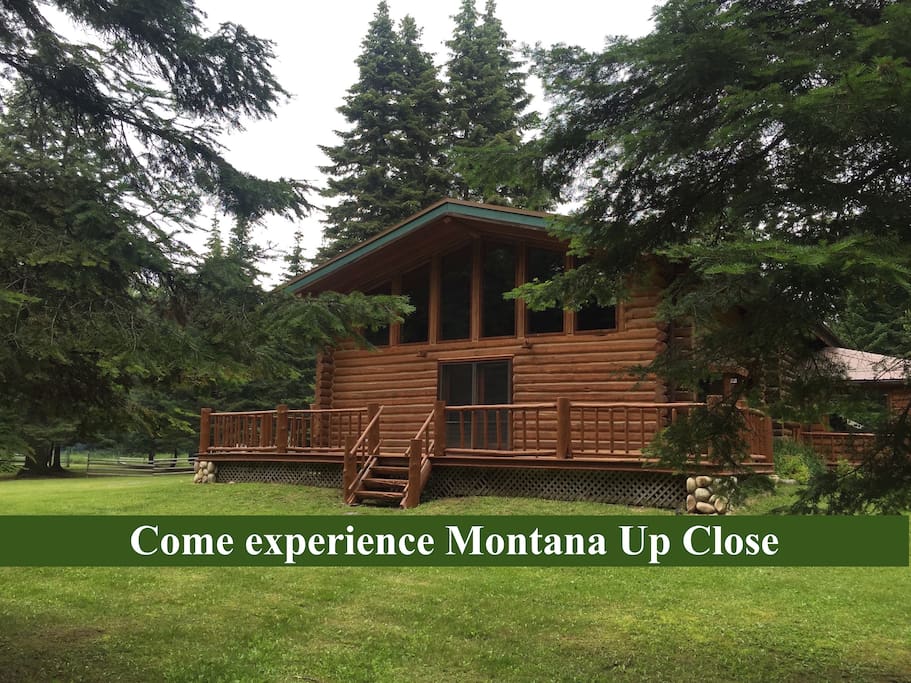 Our log cabin has 3 private rooms with 3 private bathrooms. PLEASE SEE CAPTION DESCRIPTION ON EACH IMAGE FOR CLARITY before booking.