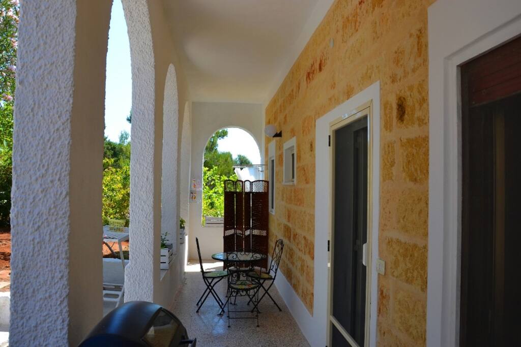 parte retrostante della casa