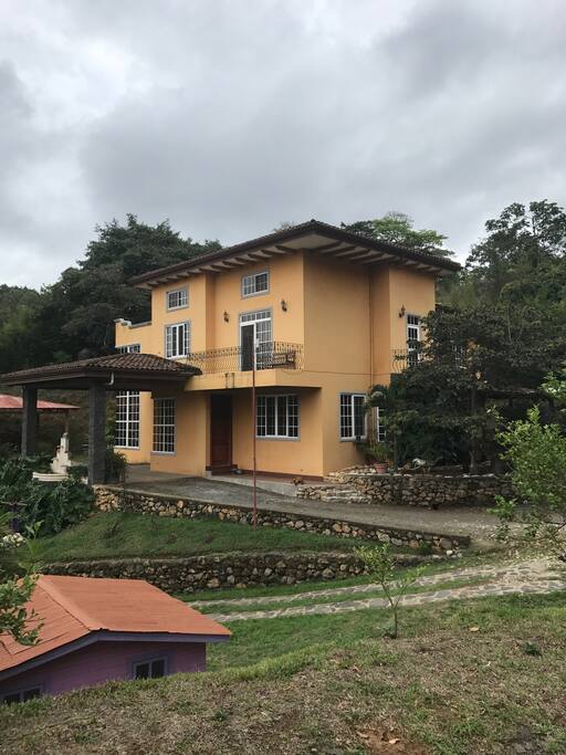 Vista de la casa