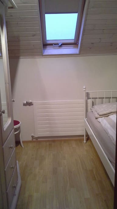 Private bedroom with large dresser draw for your clothes.
