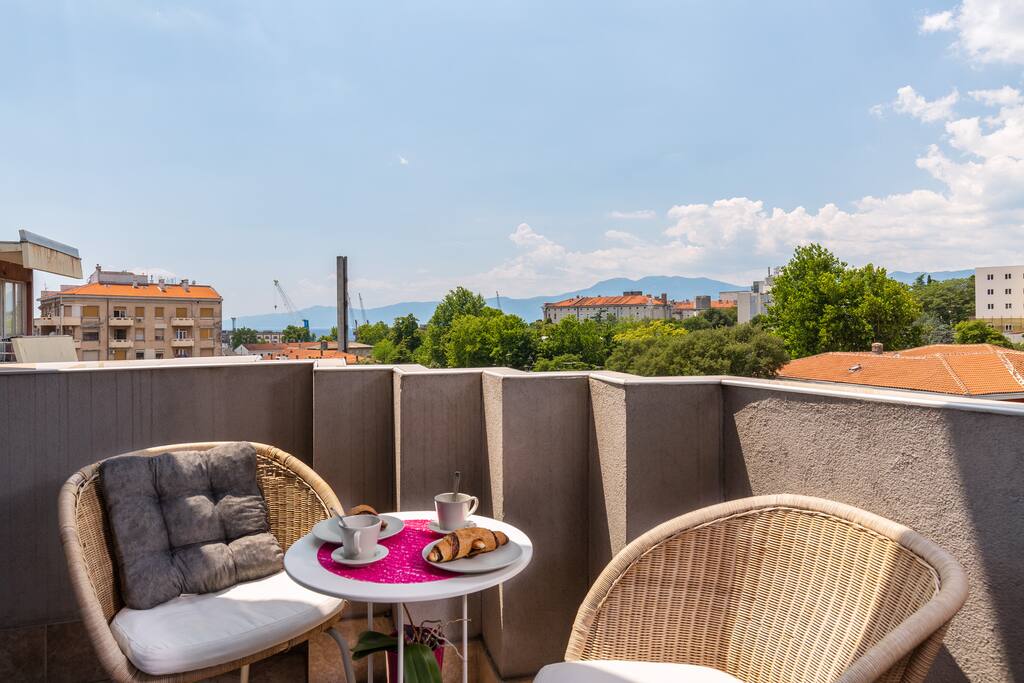 Terrace with sea view