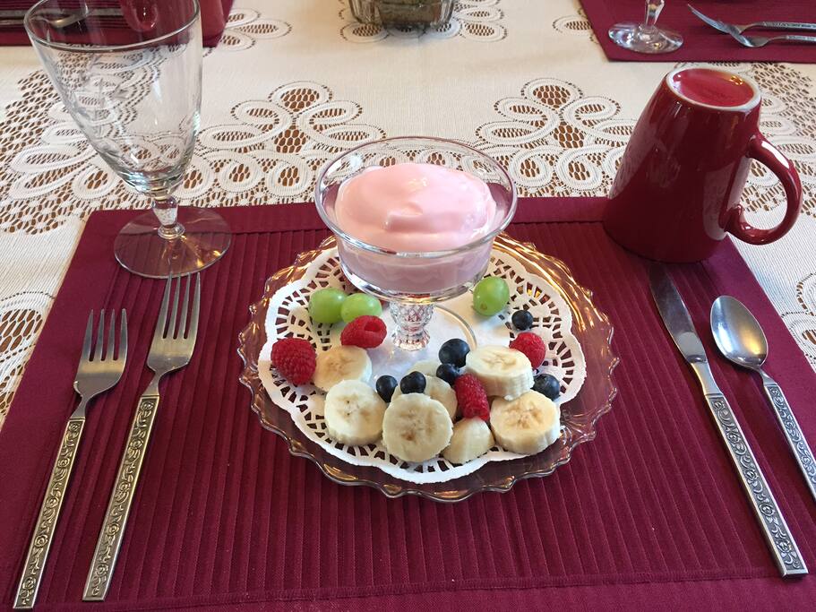 First Course for the morning breakfast