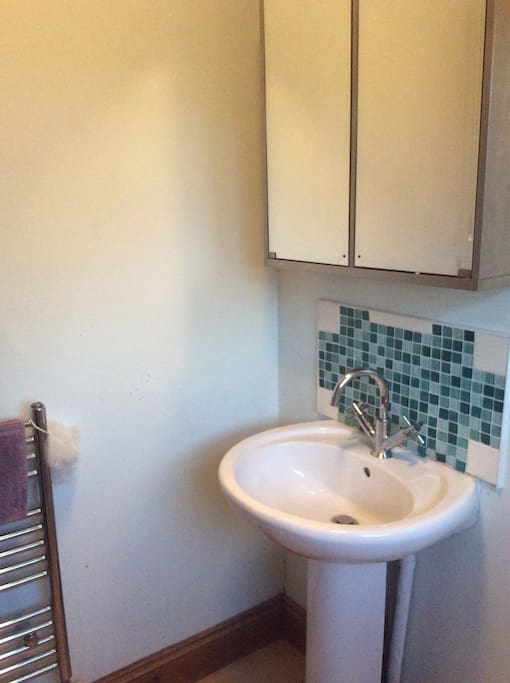 This is a clean and welcoming bathroom, the guests will have access to this bathroom at anytime. As the families bathroom is separate. This bathroom is fitted with a shower cubicle, w.c and sink.